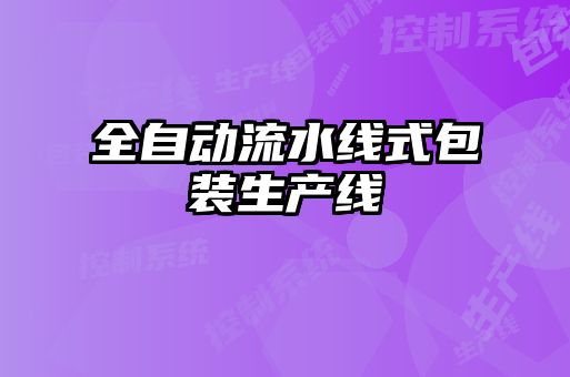全自動流水線式包裝生產線